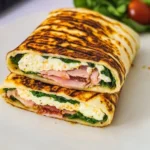 Cottage Cheese Flatbread: How To Make The Viral Protein Wrap At Home” 2 Grilled cottage cheese flatbread wrap filled with turkey, spinach, and creamy cottage cheese